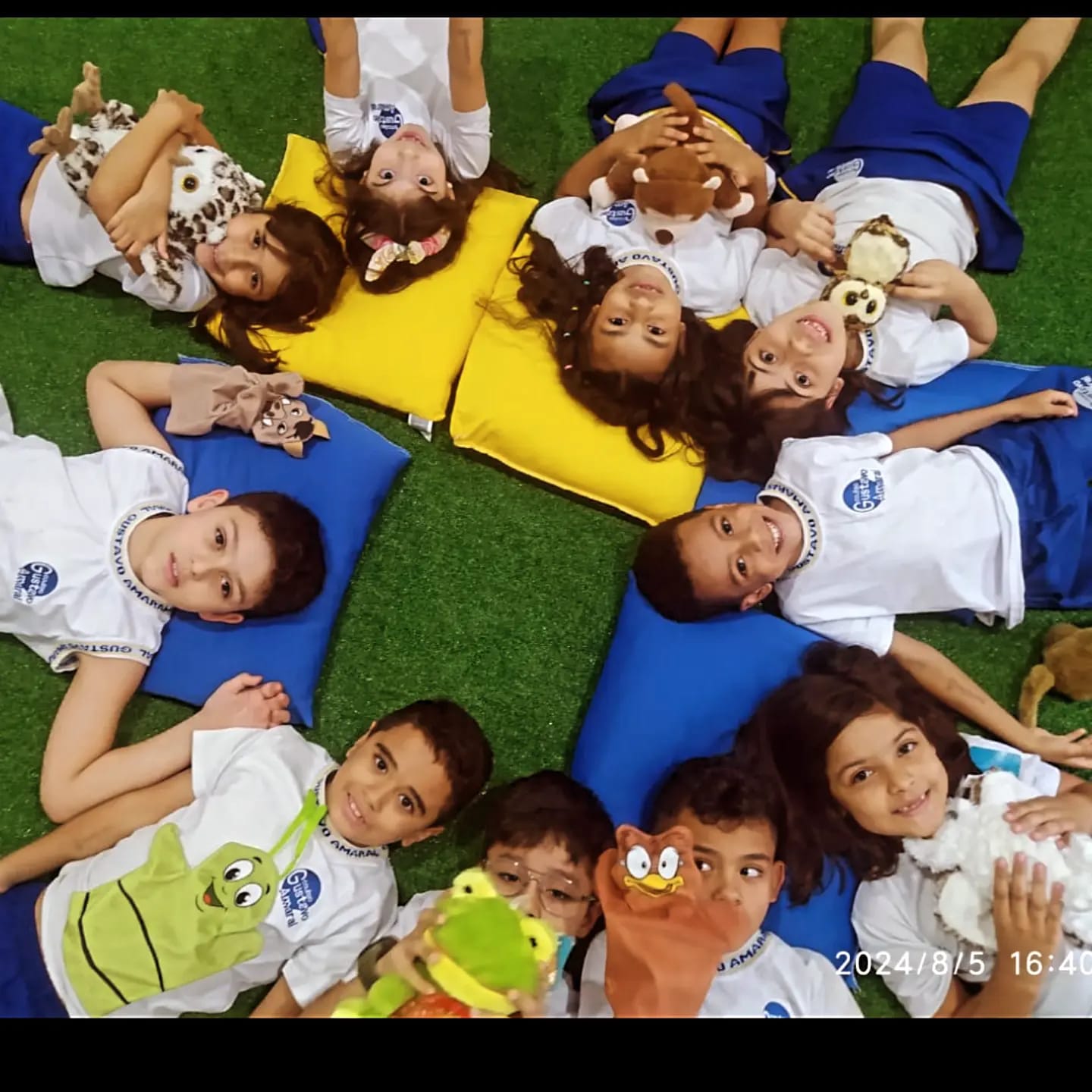 Alunos da Educação Infantil em atividade